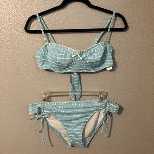 Women’s summer light blue bikini set